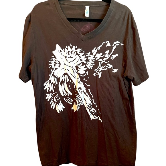 Graphic V-Neck Shirt - Picture 1 of 2